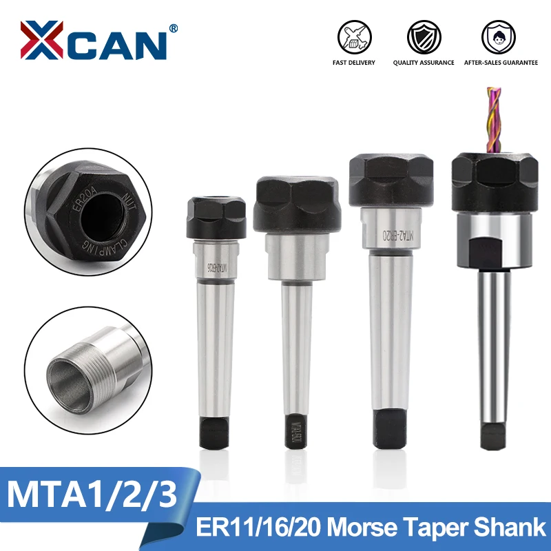 

Держатель инструмента XCAN MTA1/MTA2/MTA3 Morse, конический хвостовик ER11 ER16 ER20, цанговый патрон, держатель инструмента с ЧПУ, зажим для фрезерного станка с ЧПУ