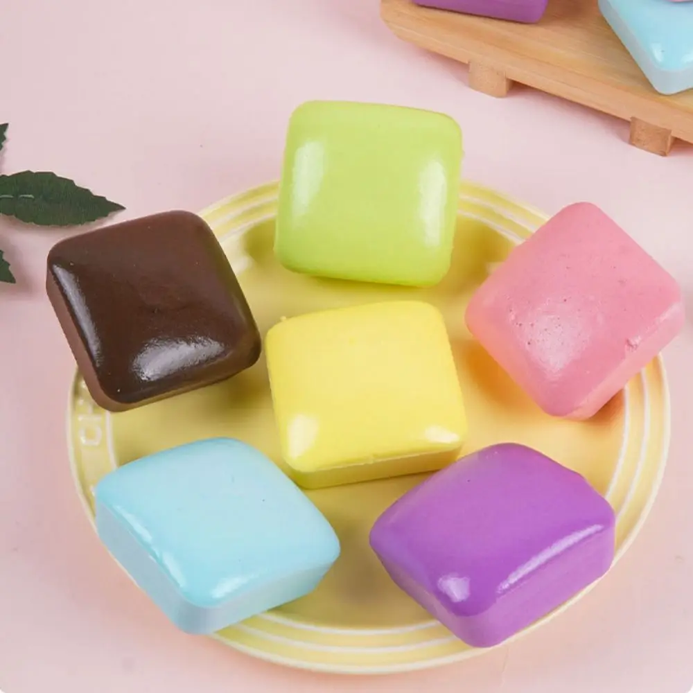 Square Simulation Bread Squeeze Toys Realistic Super Soft Bread Squishy Toy Comfortable Hand Relax Toast Pinch Toy