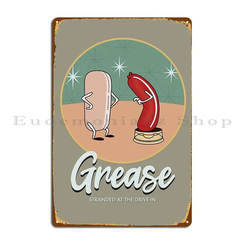 Grease Alternative Movie Poster Metal Plaque Personalized Living Room Custom Funny Custom Tin Sign Poster