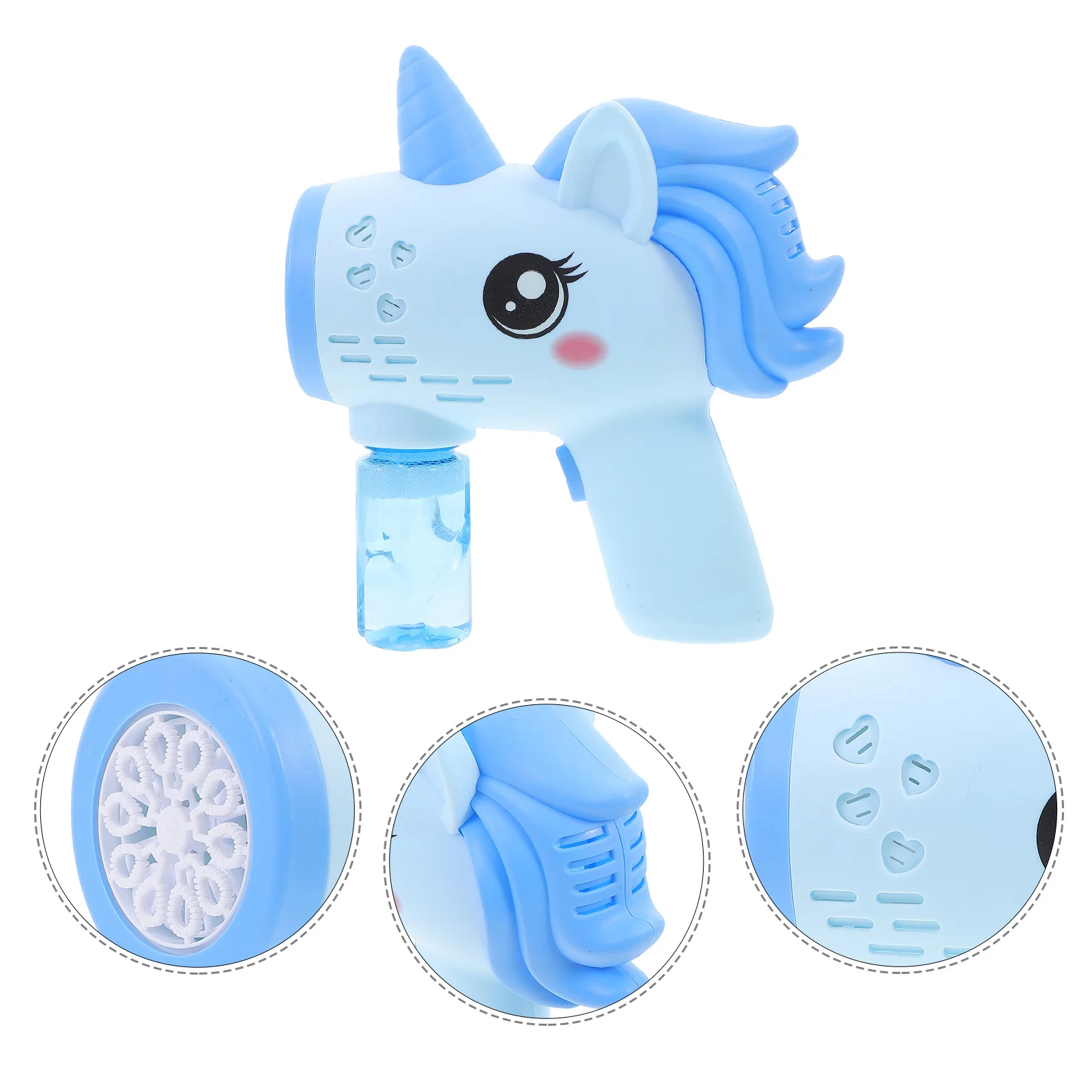 Máquina Automática de Burbujas Eléctrica para Fiestas al Aire Libre, Juego Infantil - Divertido Soplador de Burbujas de Unicornio de Dibujos Animados, Reutilizable