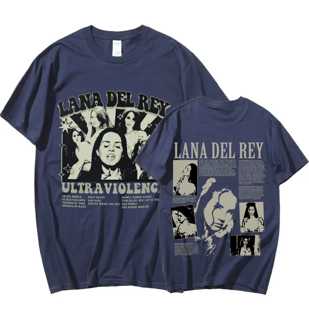 Singer Lana Del Rey T Shirts Ultraviolence Music Album T-shirt Men
