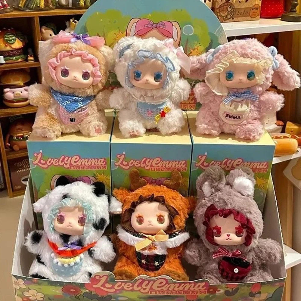 

Kawaii LOVELY EMMA Pockets Zoo Series слепая коробка мультяшная фигурка виниловая плюшевая кукла орнамент модель коллекционная игрушка загадочная коробка подарок для девочки
