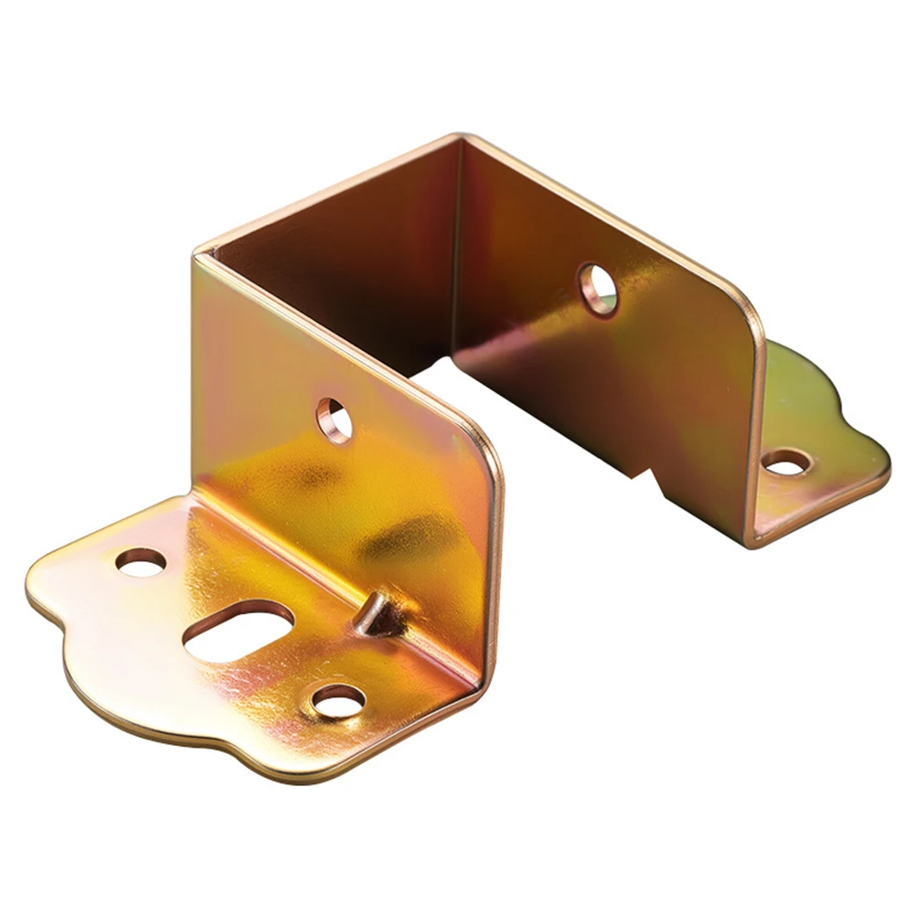 1pcs U-shaped Metal Bed Rail Brackets 32-40mm Thickening Support Hinges Furniture Rail Hook Bracket Hinges Connect Lock Hardware