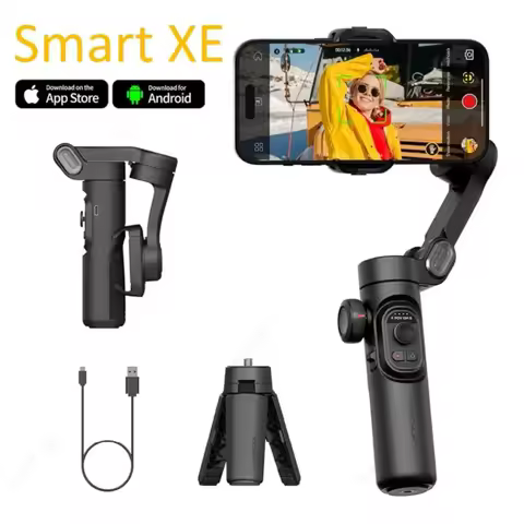 Smart XE Foldable 3-Axis Phone Gimbal Stabilizer — best overall AliExpress phone gimbal pick