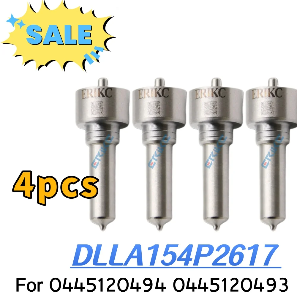 

4 шт. DLLA154P2617 Форсунка-распылитель DLLA 154 P 2617 OEM 0433172617 Дизельный диспенсер с черной иглой для 0445120494 0445120493