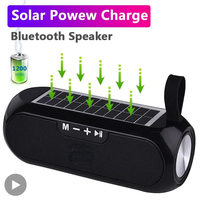 Solar Radio FM Outdoor Portable Wireless Bluetooth Speaker Music Sound Box Subwoofer Bass Aux PC TV Computer TV Hifi Stereo Mp3