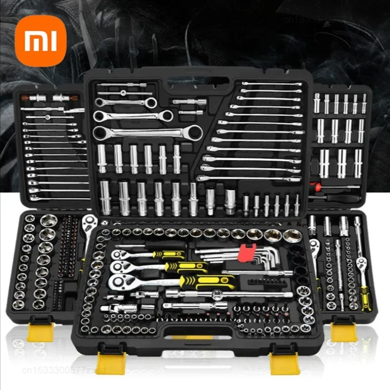 Socket Ratchet Car Repair Tool Wrench Set  Ratchet Pawl Socket Spanner Screwdriver Professional Metalworking Tool Kit