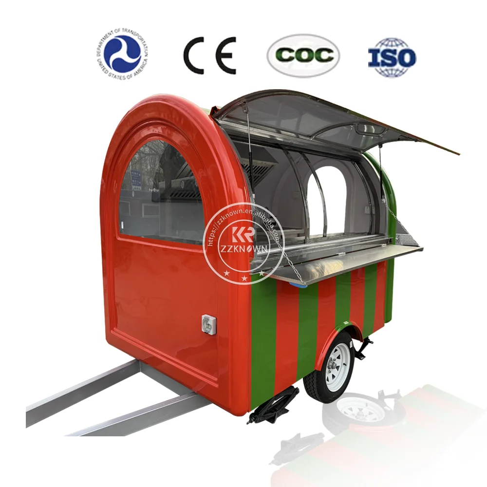 2024 Cute And Colorful Street Food Truck fashionable Hot Dog Food Truck special Transportation Car Used