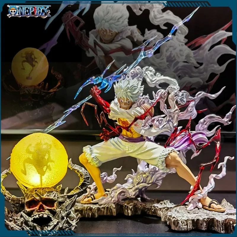 25 cm One Piece Raiden Fünf Gang Nica Lightning Luffy Action Figur Modell Statue Puppe Spielzeug Sammlung Dekoration Modell Spielzeug geschenk