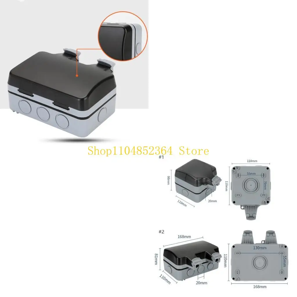 

652f водонепроницаемая выходы питания Великобритания/ЕС электрическая розетка на улице открытые розетки