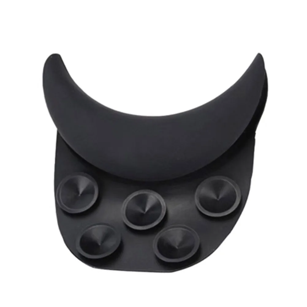 

1Pcs Silicone Suction Cup Neck Rest Pillow Soft Elastic Cushion for Hair Washing Salon Neck Rest Hair Salon Supplies Black