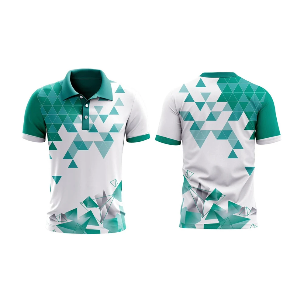 Mathematical Geometric Patterns Print Men's Polo Shirt Daily Casual Sport Short Sleeve Lapel Polo Shirts Personality Streetwear