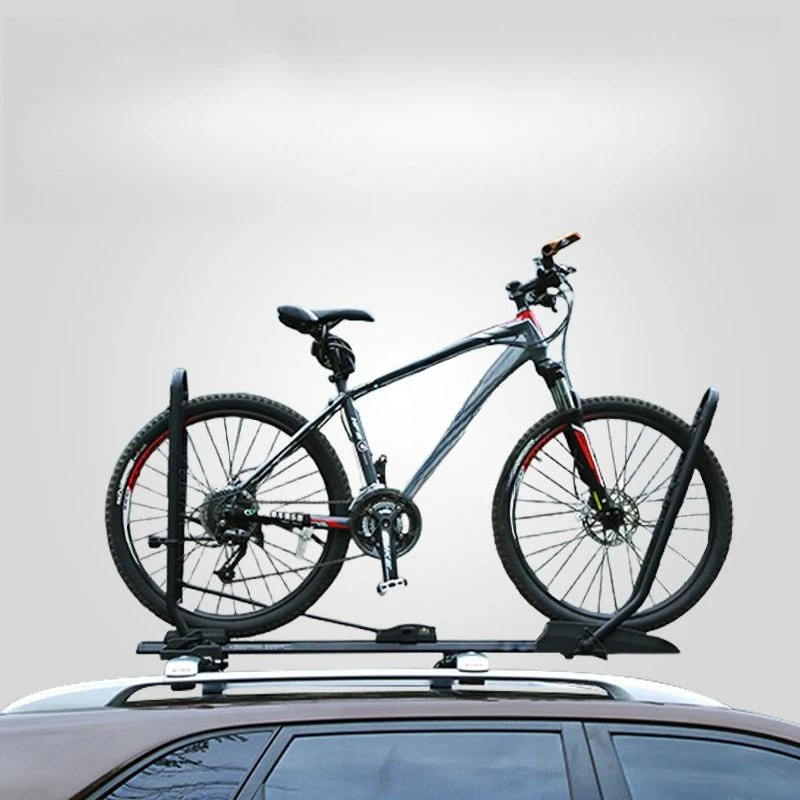 Portabicicletas de techo soporte antirrobo para vehículo