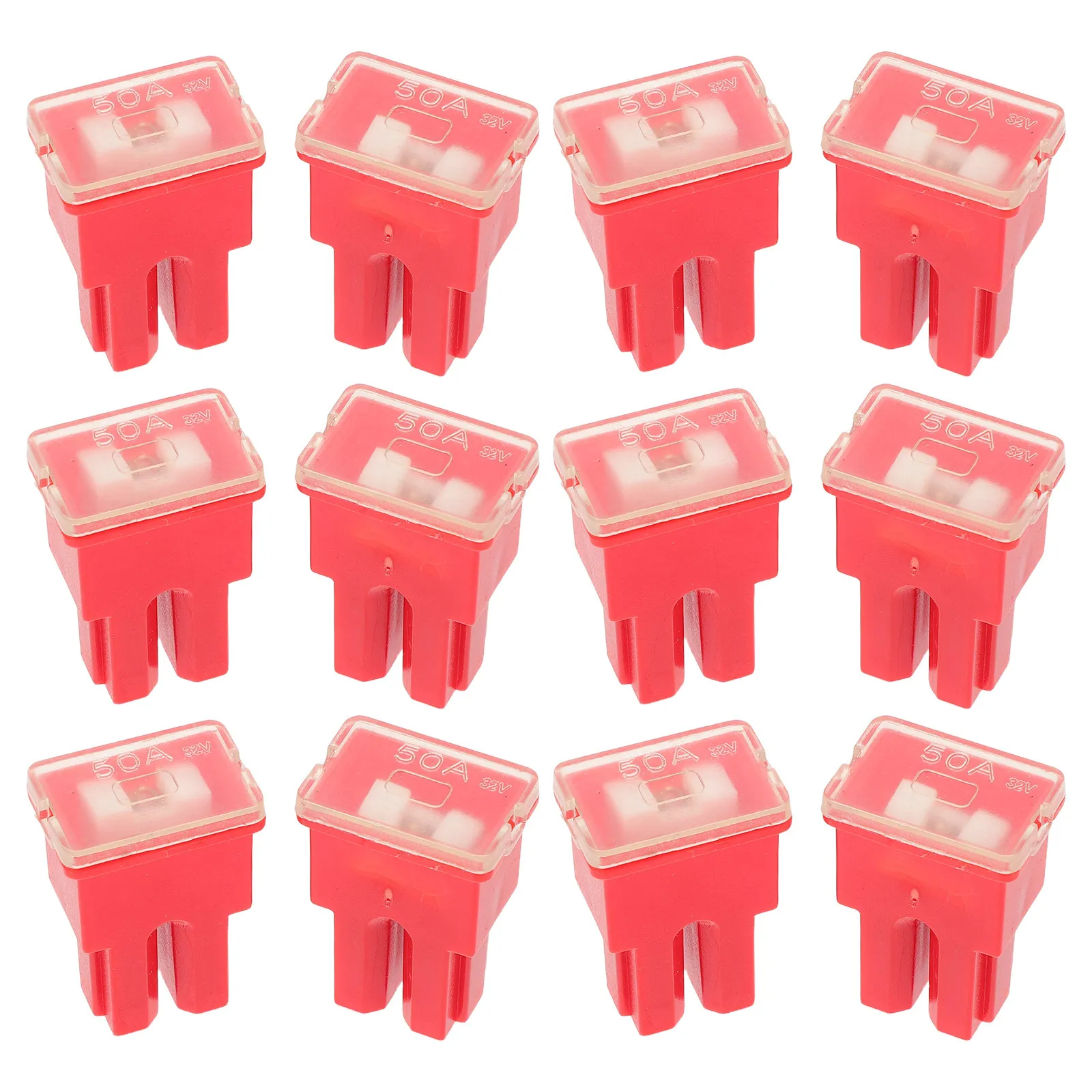 

12Pcs Automotive Fuse Box Large Capacity Truck Fuse Kit Box Shaped Cartridge Female Terminal Case Auto Replacement Set