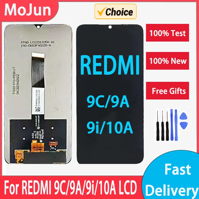 LCD Display For XIAOMI REDMI 10A LCD Display Touch Screen Digitizer Assembly For REDMI 9A 9C 9I 10A LCD Screen Replacement