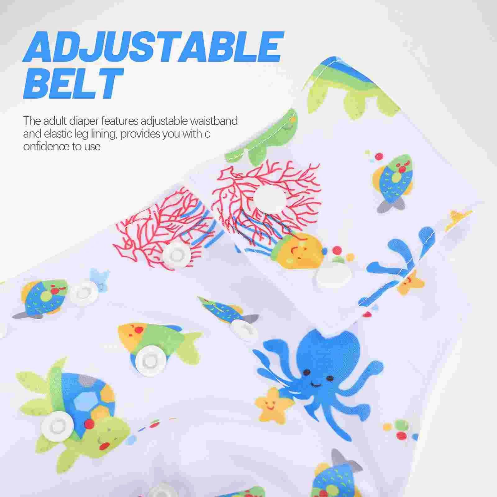 Adult Washable Diapers Reusable Cloth for Women Adults Dropshipping Printing Nappies