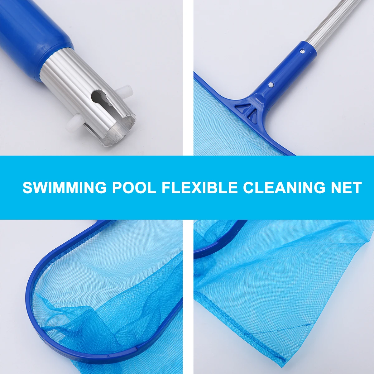 

Swimming Pool Cleaner Leaf Rake Mesh Cleaning Net for Pool Pond Hot Tub Fountain Fish Tank Durable Material Easy to Use