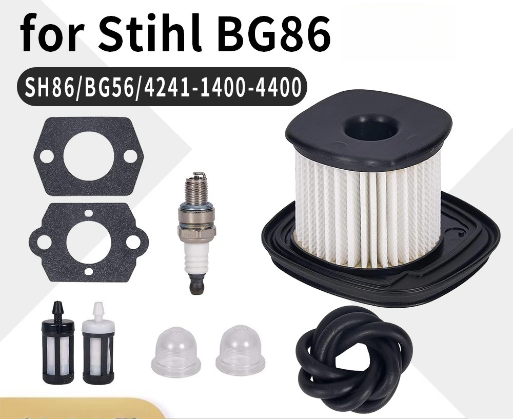 Carburetor & Air Filter Kit For STIHL BG86 SH86 4241-140-4400 Blower Replacement Parts