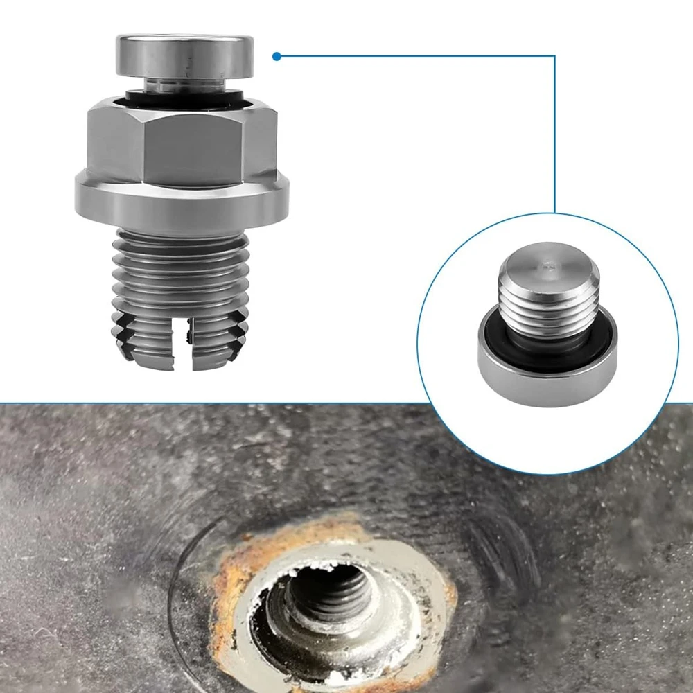 M12/14/16/18/20/22/24/28 1/1.25/1.5/1.75 Oil Drain Plug Oversize Piggyback Stainless Steel Self Tapping Oil Pan Thread Repair