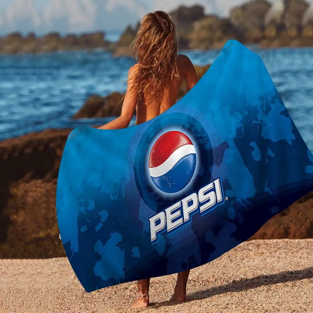 الصودا العلامة التجارية الفن-Pepsis منشفة استحمام ستوكات لينة امتصاص الماء تنفس لفتاة الاطفال منشفة الشاطئ الكرتون الزخرفية