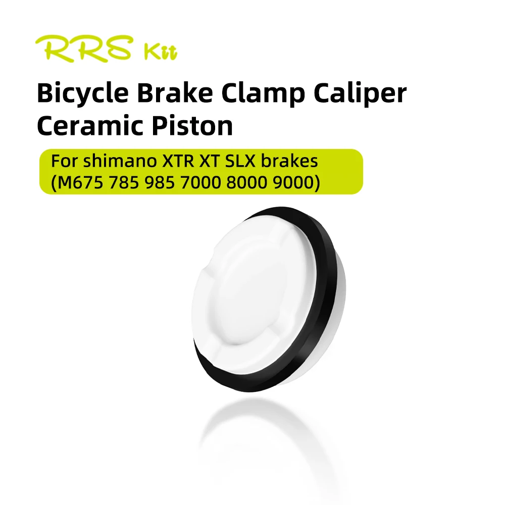 

RRSKIT Bicycle Brake Clamp Caliper Ceramic Piston For Shimano XTR XT SLX Brakes M675 785 985 7000 8000 9000 Ceramic Pistons Seal