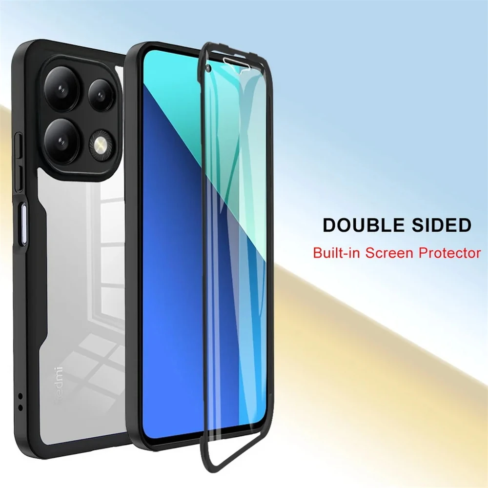 Funda de cobertura completa para Xiaomi Redmi Note 13 Pro 12 Pro Plus 12S 11 Pro + 11S 10 Pro Max 10S 9 Pro, funda de doble protección