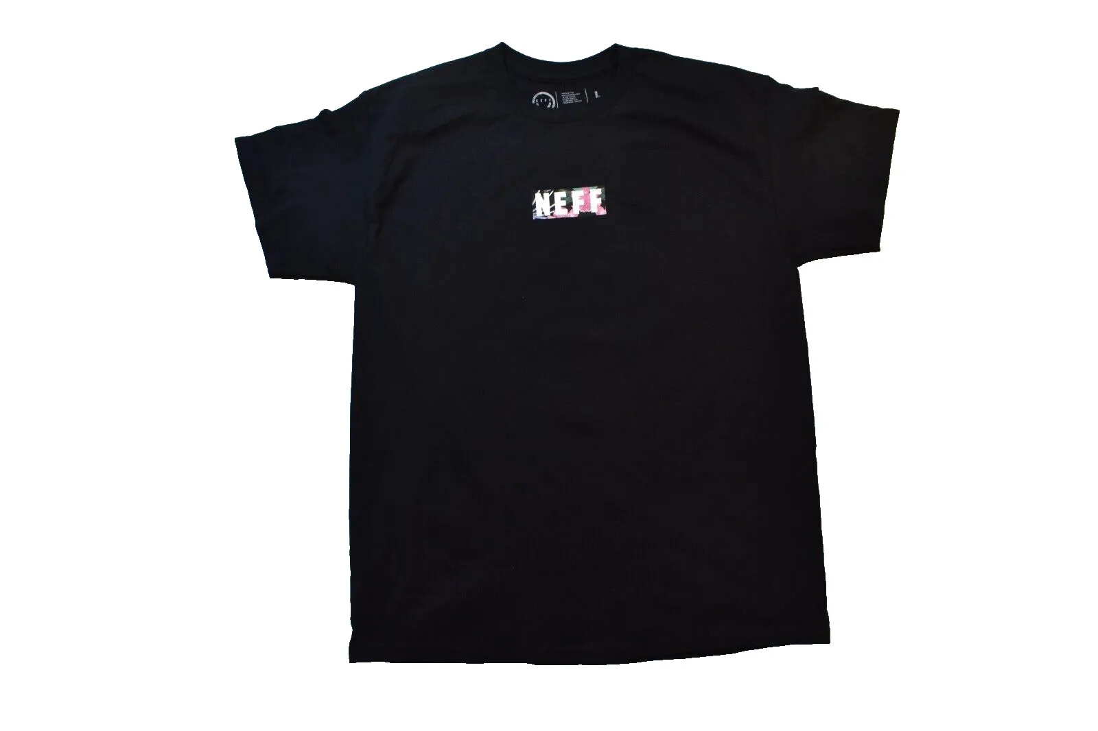 Neff Mens Rubber Duck Floral Ducky Double Sided Black T Shirt New Large