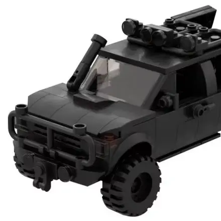 264 قطعة MOC التقنية على الطرق الوعرة مركبة اللبنات العمليات الخاصة القوات الاعتداء سيارة الجندي الأسلحة نموذج لعب الاطفال هدية