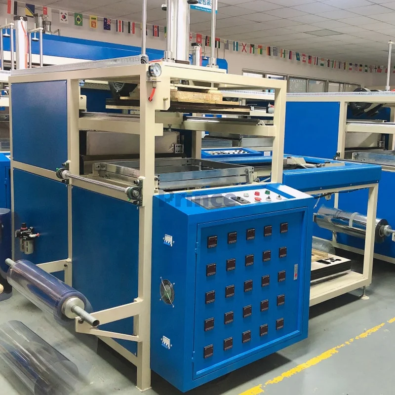 PVC PET PP Tray Sheet Vacuum Forming Machine Food Container Bowl Lid Cup Plates Automatic Plastic Thermoforming Machines