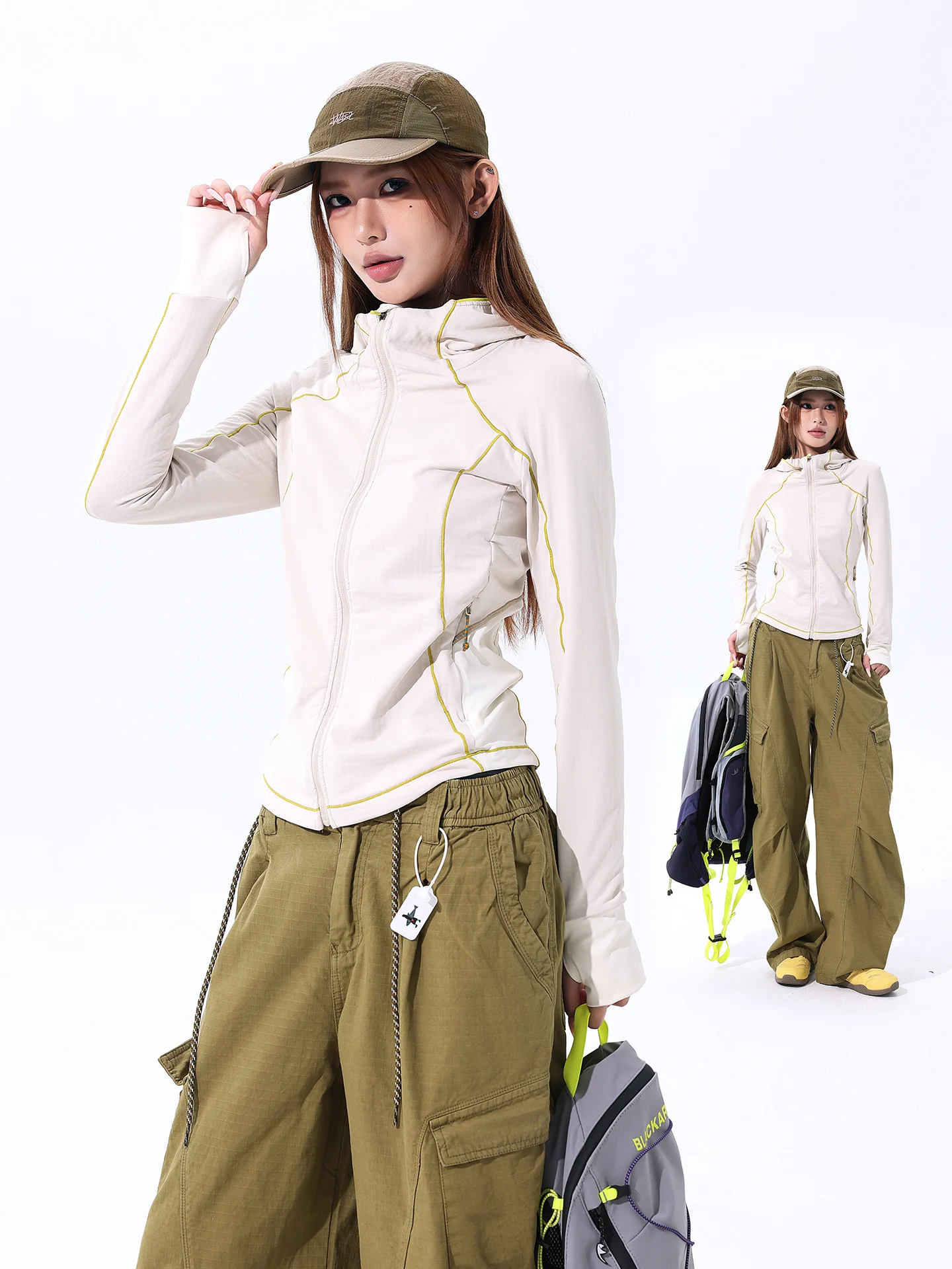 

Уличная футболка Long Sve, женская повседневная облегающая футболка с защитой от ультрафиолета Qui Dry Base Layer irt, весна-осень, новая модель ха...