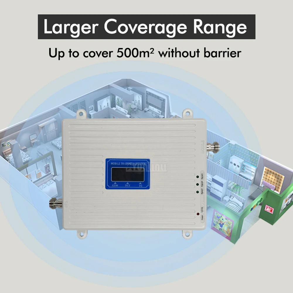2G 3G 4G 5G Signal Booster, Cell Phone Repeater for All Carriers, Mobile Network Amplifier for Home Office and Vehicle