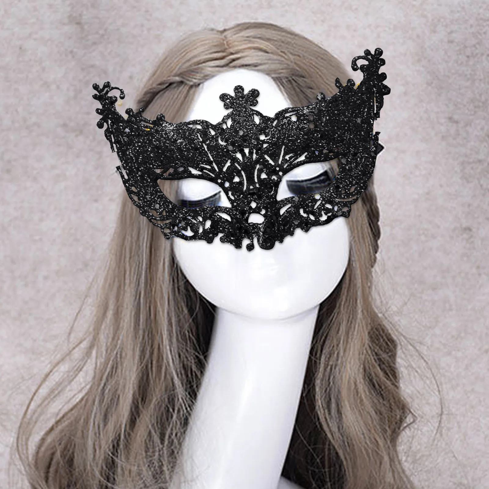 Women's Lace Mask Fashionable Black Hot Selling Fun Eye Mask Sexy Fun Black Dance Party Mask Accessories