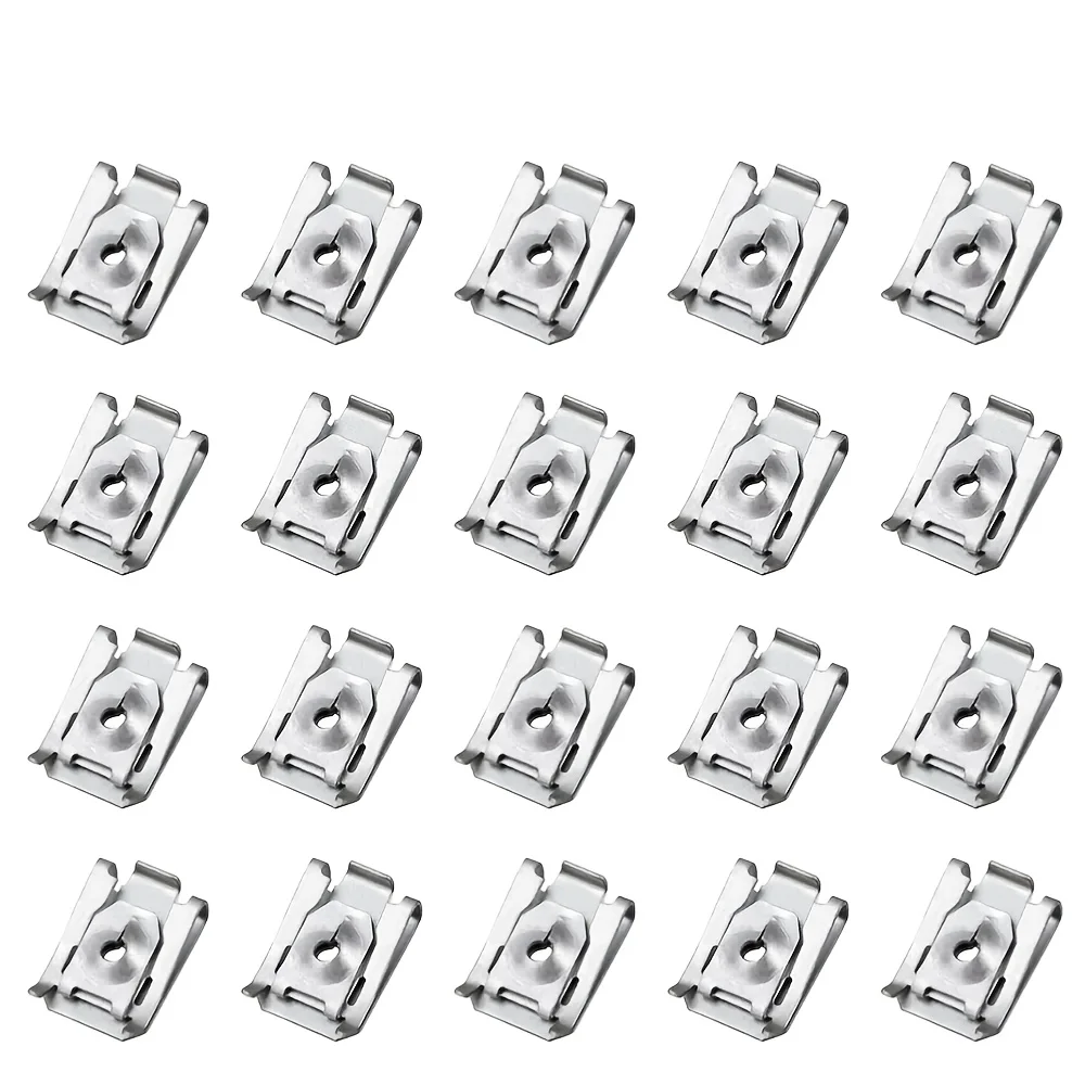 

20 Pcs For Bmw 07147330002 Metal Interior Auto Metal Nut Floor Trim Panel Trunk Side Trim Panel Buckle Car Accessories