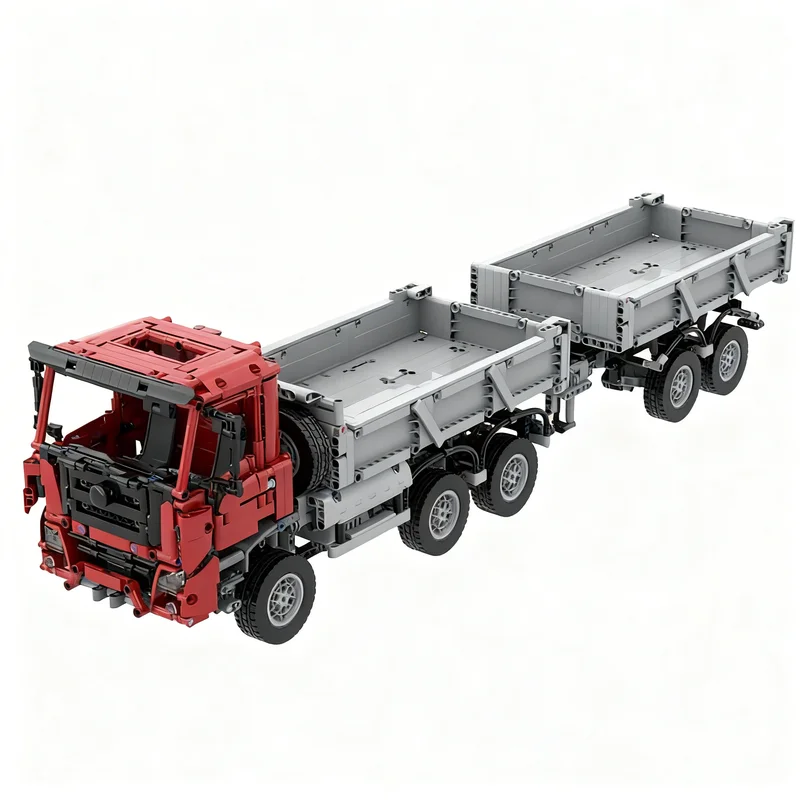 2382pcs MOC Tatra Phoenix Tipper Trailer Model Building Blocks Architecture DIY Creative Assemble Idea Kids Christmas Gift Toy