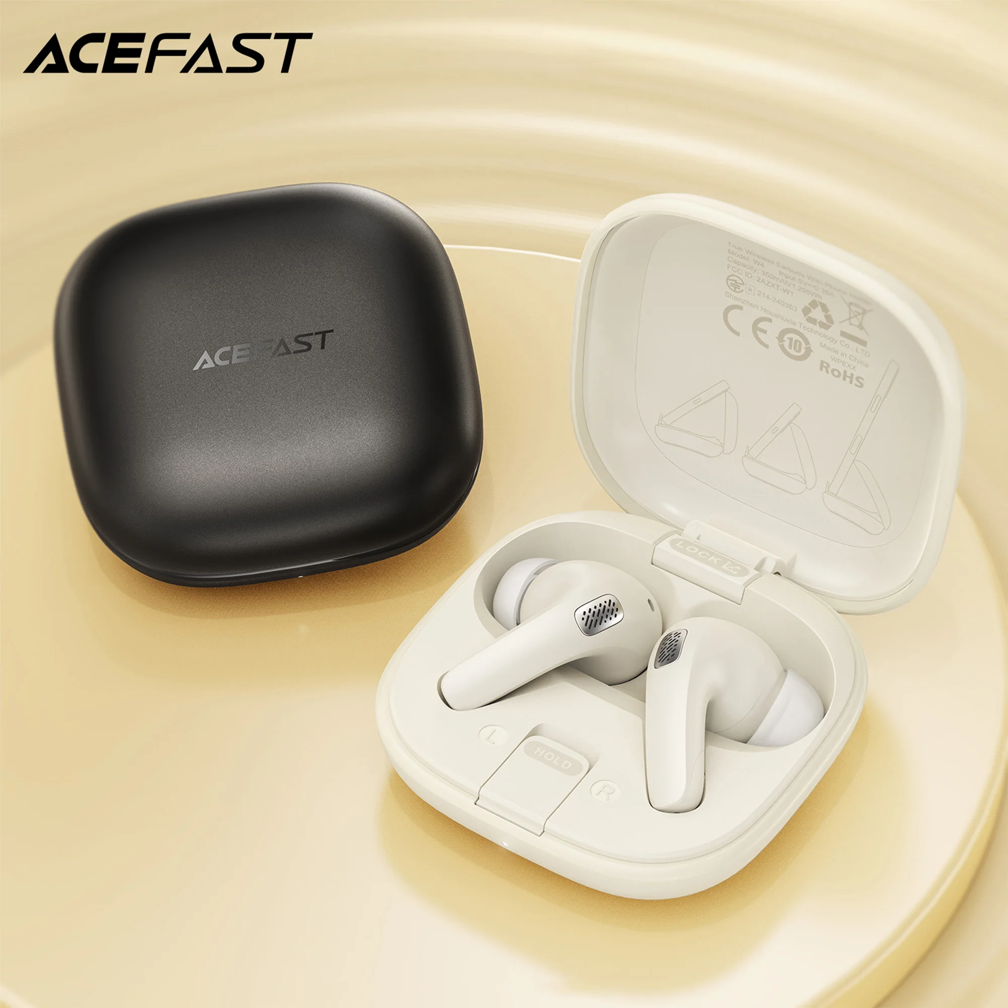 

ACEFAST ENC True Wireless Bluetooth 5.4 Earphones with Phone Holder Charging Box Music Sports Stereo In Ear Earbuds 10MM Speaker
