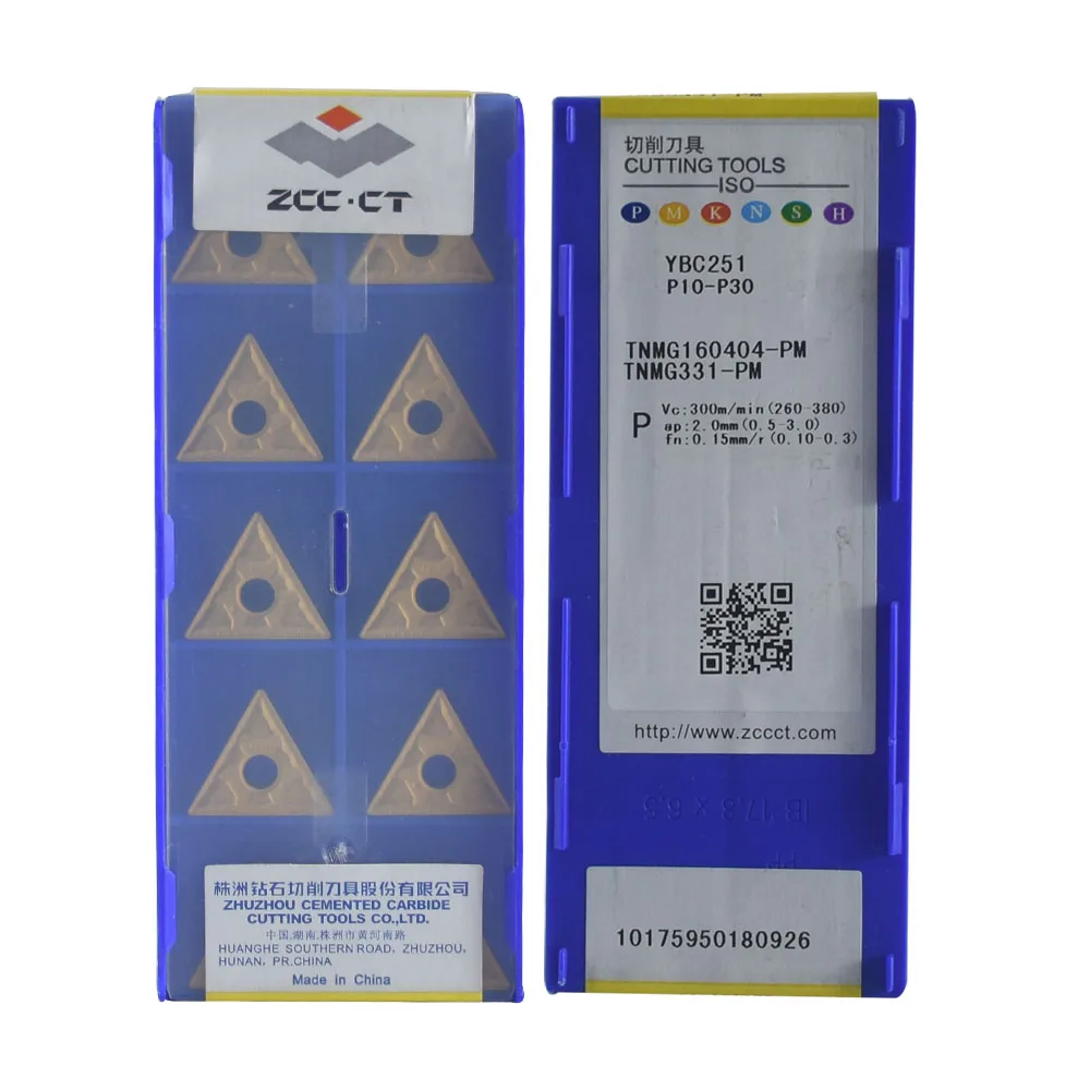 TNMG original 160404 -PM YBC251 CNC carboneto insere ferramenta de torneamento cortador de torno para aço