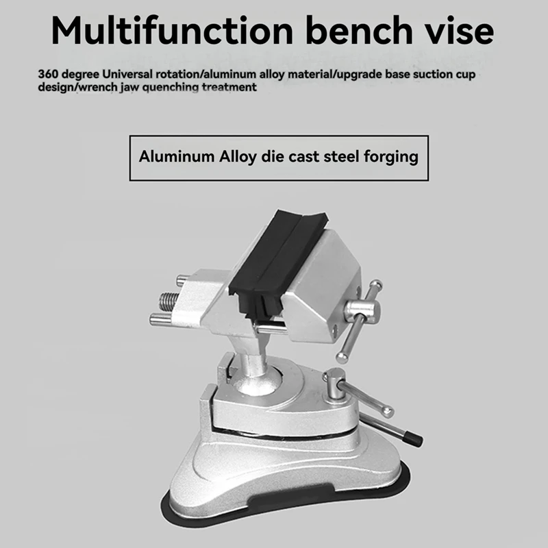 Heavy Duty Mechanics Household Vise Bench Small Bench Vice Clamp 360 Degree Rotation Multi-Functional Small Table Vise