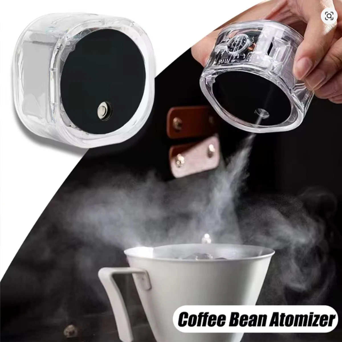 Coffee Bean Atomizer Anti-Static Automatic Spray Rechargeable Moisturizing Sprayer for Espresso Machine Accessorie Coffee Lover