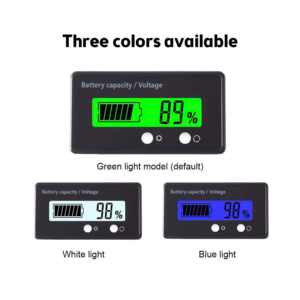 6-73V Lead-acid Lithium Battery Universal Power Display Meter GY-6S Battery Level Lndicator Lead-acid battery Capacity Tester