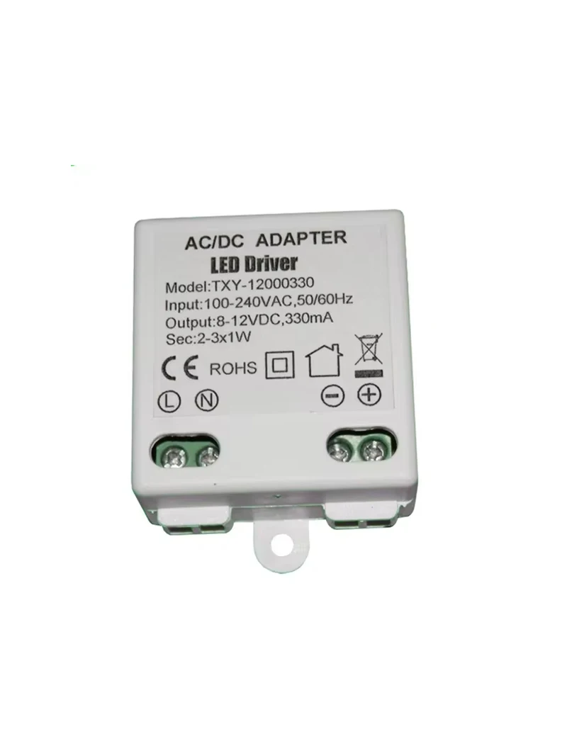 10pcs 100-240V To 12V 600mA 7.2W LED Driver AC/DC Adapter Transformer For LED Strip RGB Ceiling Light Bulb Power Supply