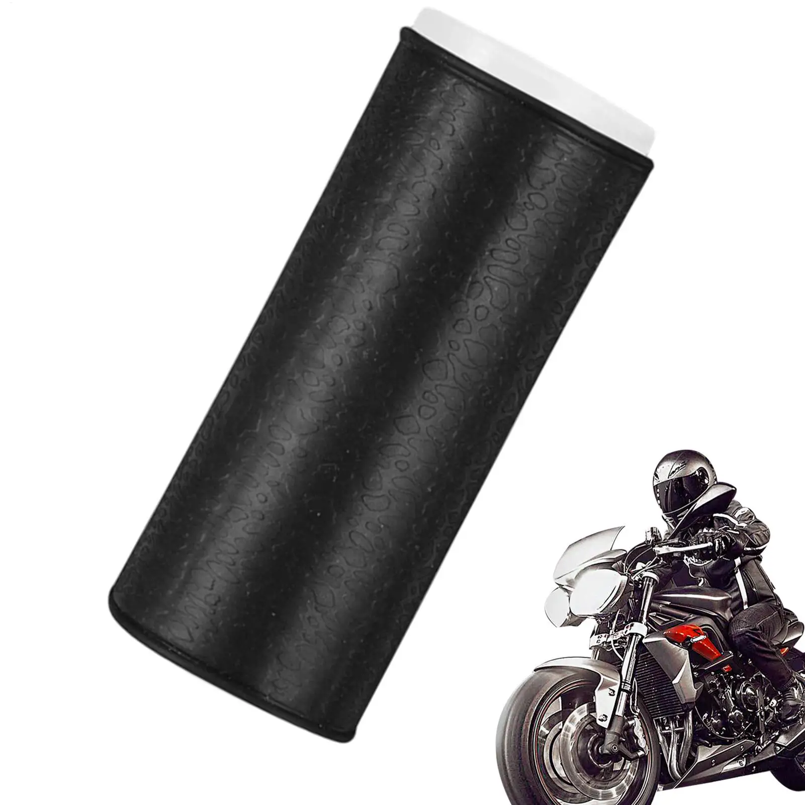 Motorcycle Grips Anti-Slip Silicone Wrap-Around Pull-On Covers Mountain Bike Hands Bar Grips For Road Motocross Cruiser Scooter