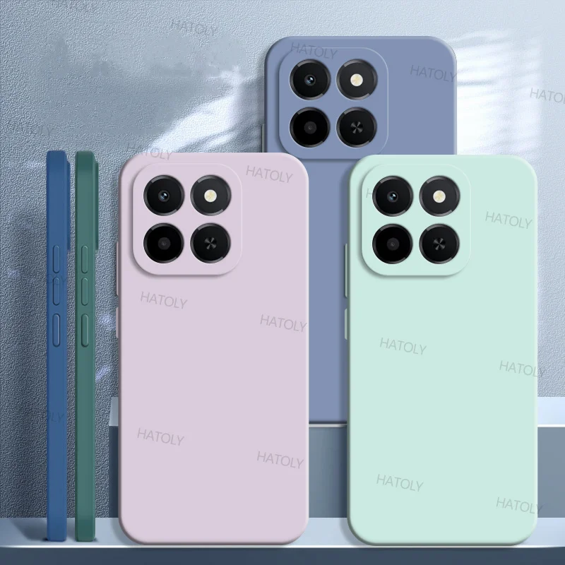Para Honor X6c Funda Honor X6c Funda a prueba de golpes de lujo TPU silicona líquida protectora trasera de teléfono Fundas para Honor X6c