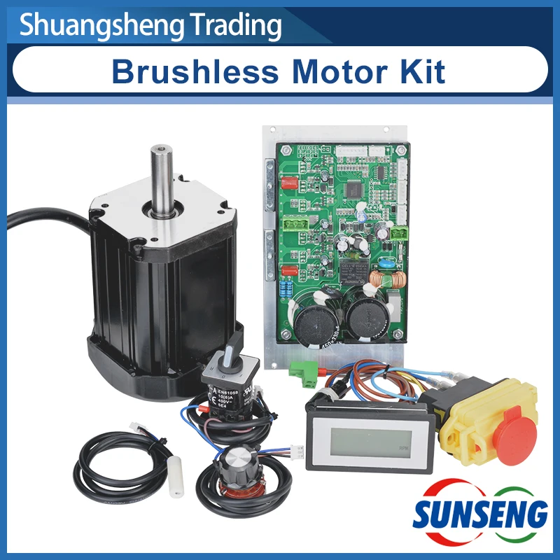 Motor sem Escova dc de 1100w Placa de Controle Principal Placa de Acionamento de Potência do Torno e Kit de Motor