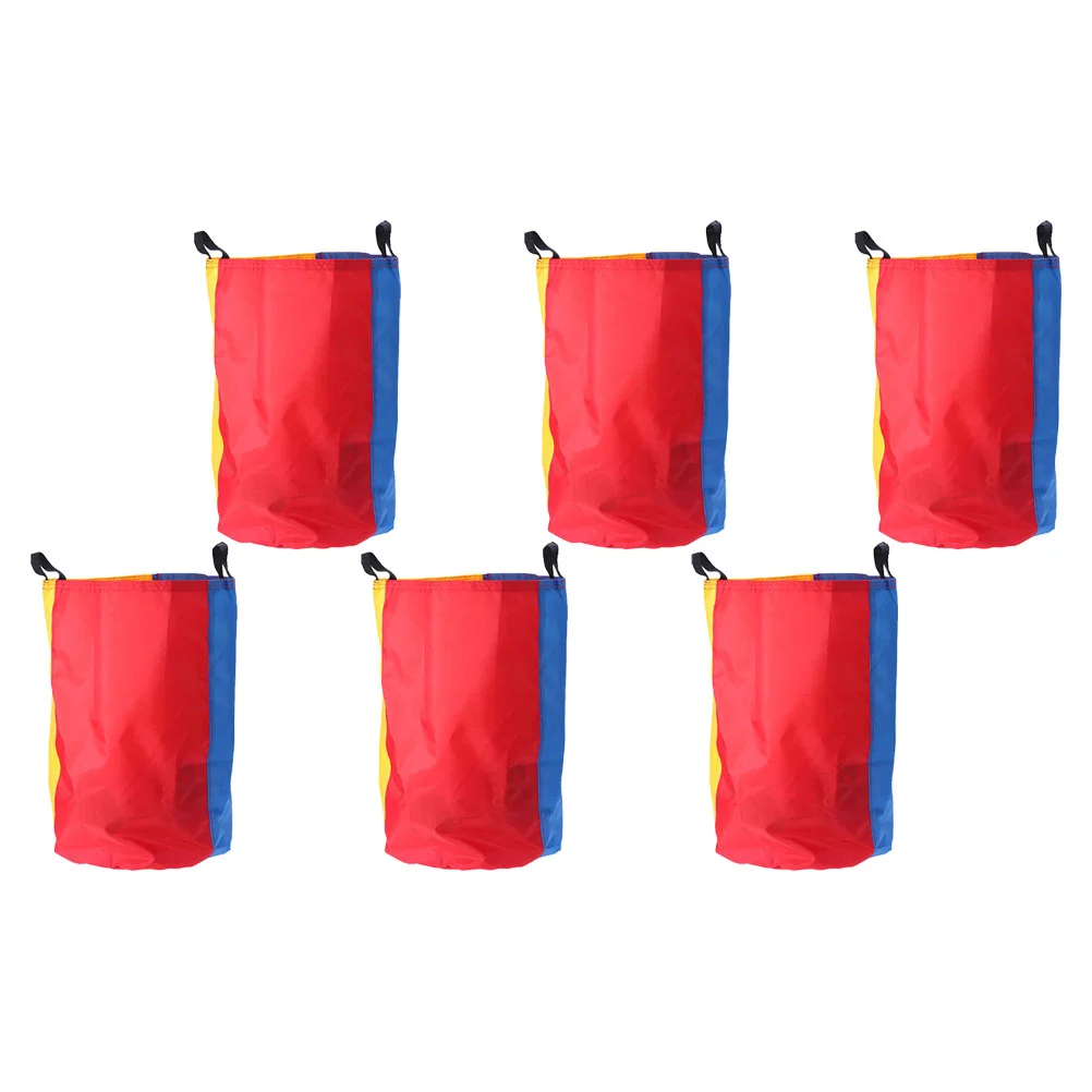 6 Pcs Jumping Bag Sack Race Bags Kids Heart-shaped Fabric Outdoor Lawn Game Props Cloth Toys Stylish