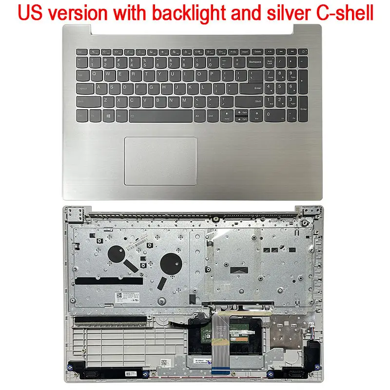 lenovoラップトップシェルサイドカバーリアバックライト付きキーボードベースケース5cb0r46705330-15リッチ