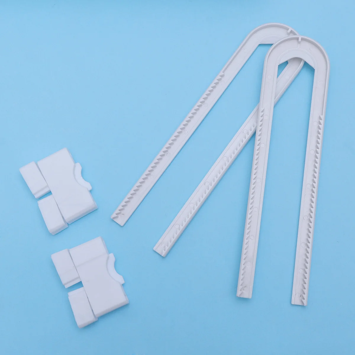 حزمة من قفل الخزانة، أقفال خزانة سلامة الطفل على شكل حرف U قابلة للتعديل بدون حفر لأبواب المطبخ، قفل خزانة الطفل #4