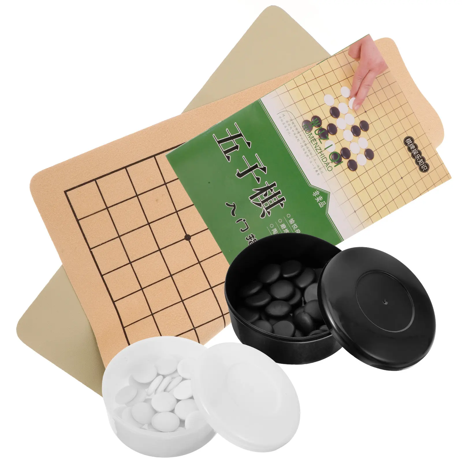 

1Set Go Chess Board Set Wear-Resistant Portable Foldable Appearance Educational Chess Game for Kids Adults Training