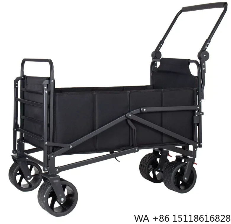 Hot Sale Large Capacity Heavy Duty Utility Folding Wagon Outdoor Camping Cart