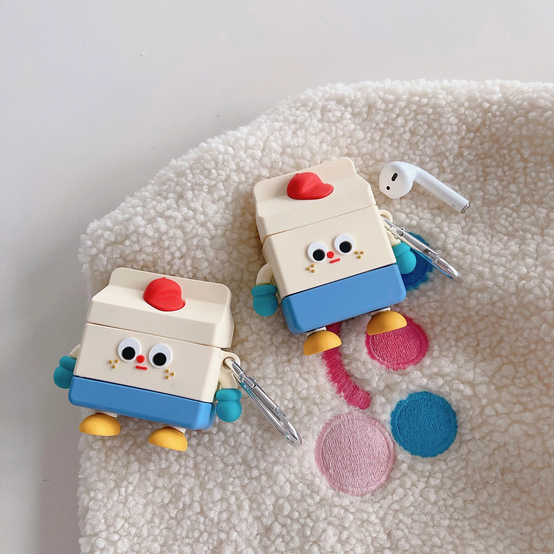 For Airpods 4 Case,Cute 3D Robot Shockproof Silicone Earphone Cover For Airpod 4 Case/Airpods Pro 2 Case Kids Boys