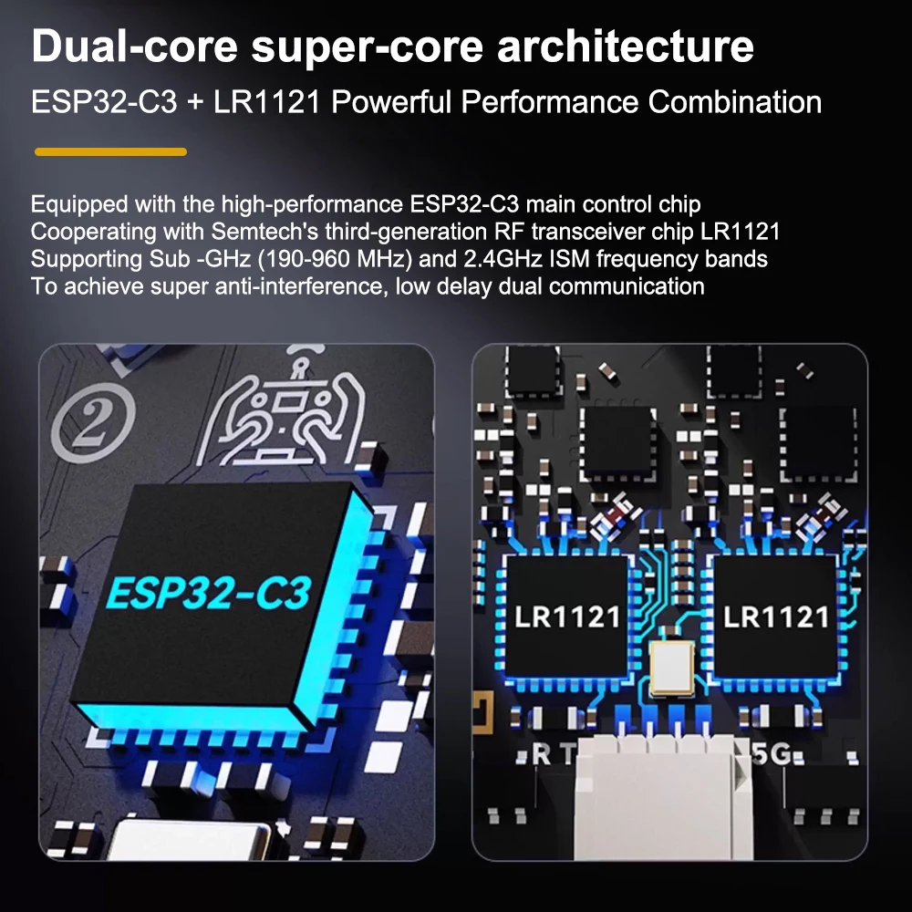 BETAFPV SuperX ELRS Mono Nano Receiver Dual Band 2.4G 915MHz 868MHz Low Latency Long Range RX For FPV Drone Multirotor